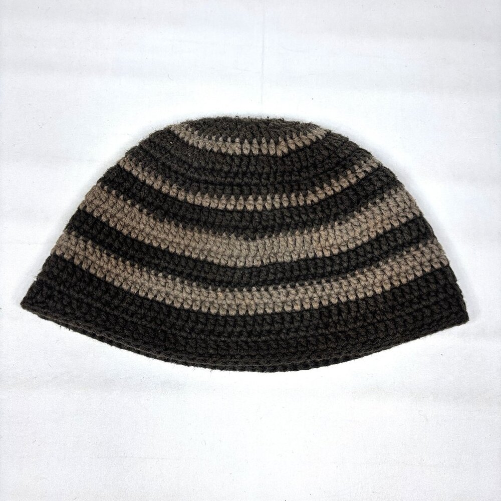 VTG Oxford-Fulham O-F Green Ramine / Cotton Knit Beanie Cap Hat OS